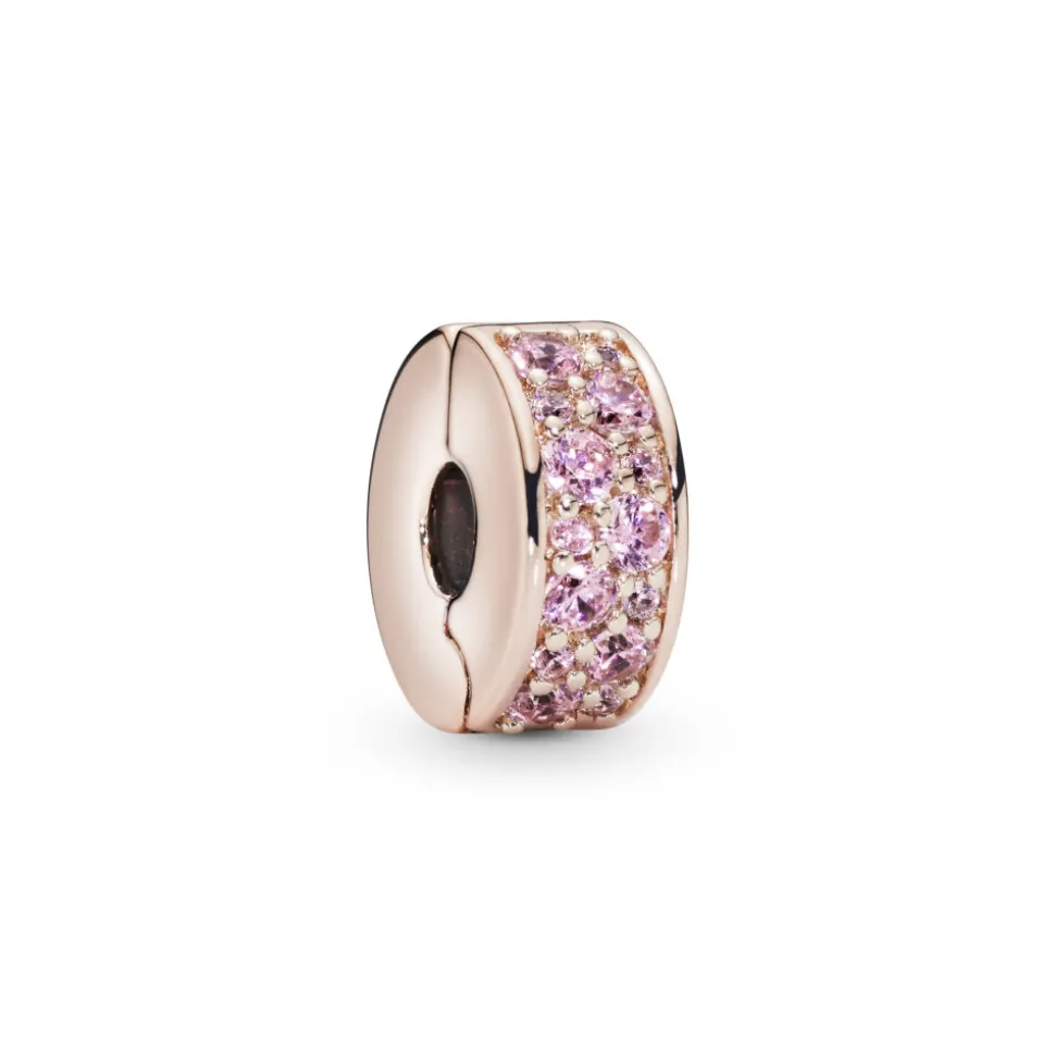 Pandora – Rosa Pavé – Klemmecharm