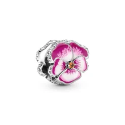 Pandora – Rosa Stemorsblomst Charm