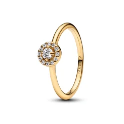 Pandora – Rund Pavé Halo Ring