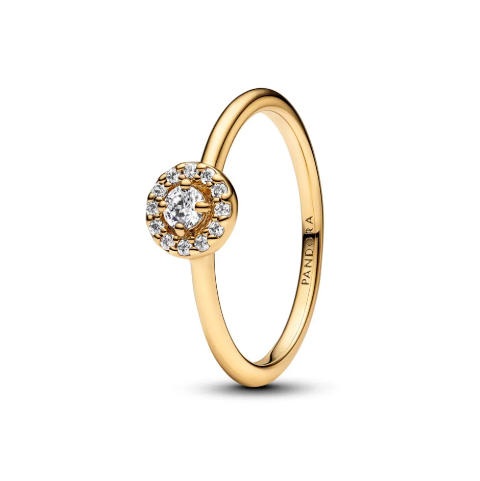 Pandora – Rund Pavé Halo Ring