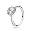 Pandora – Silver ring with clear cubic zirconia