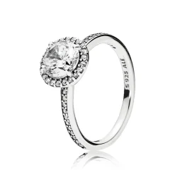 Pandora – Silver ring with clear cubic zirconia