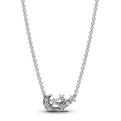 Pandora – Sparkling moon & star collier necklace