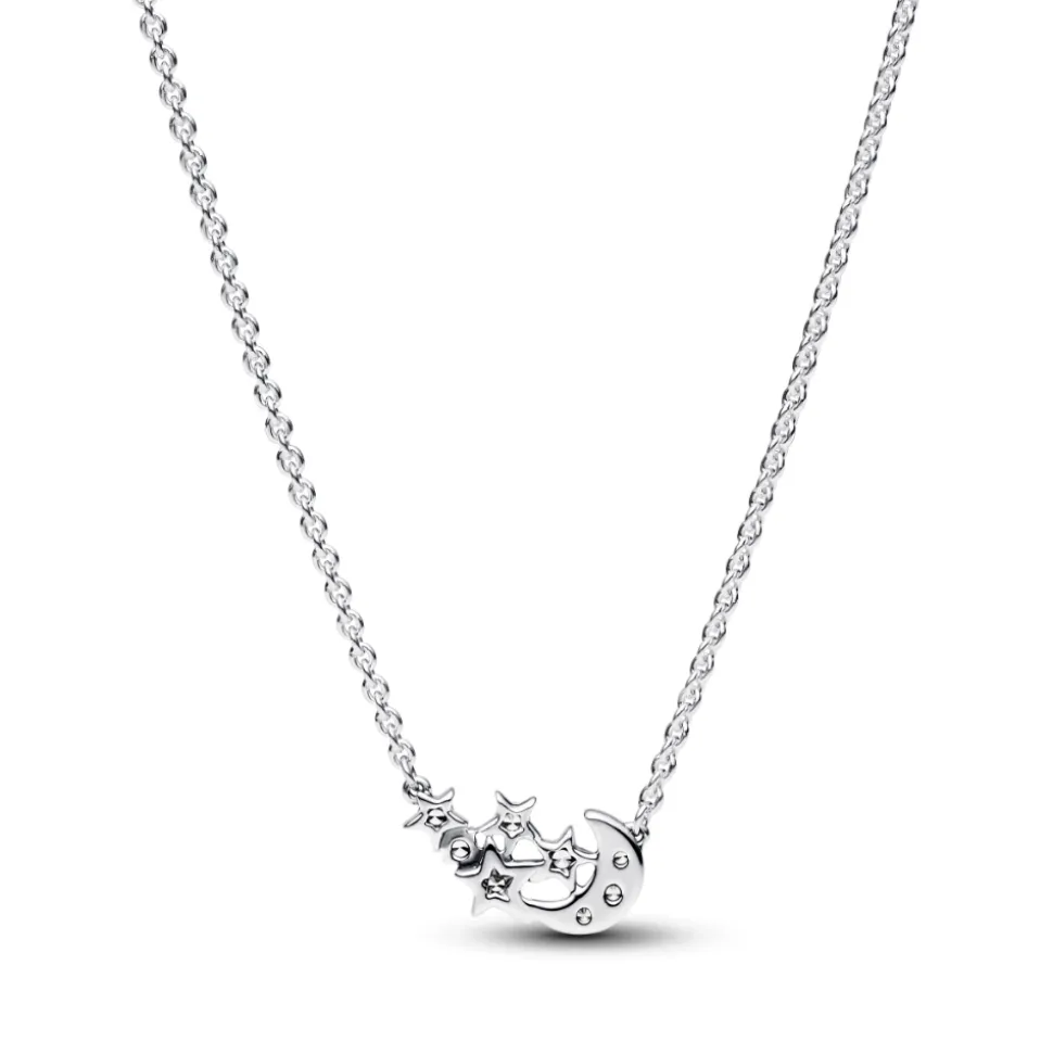 Pandora – Sparkling moon & star collier necklace