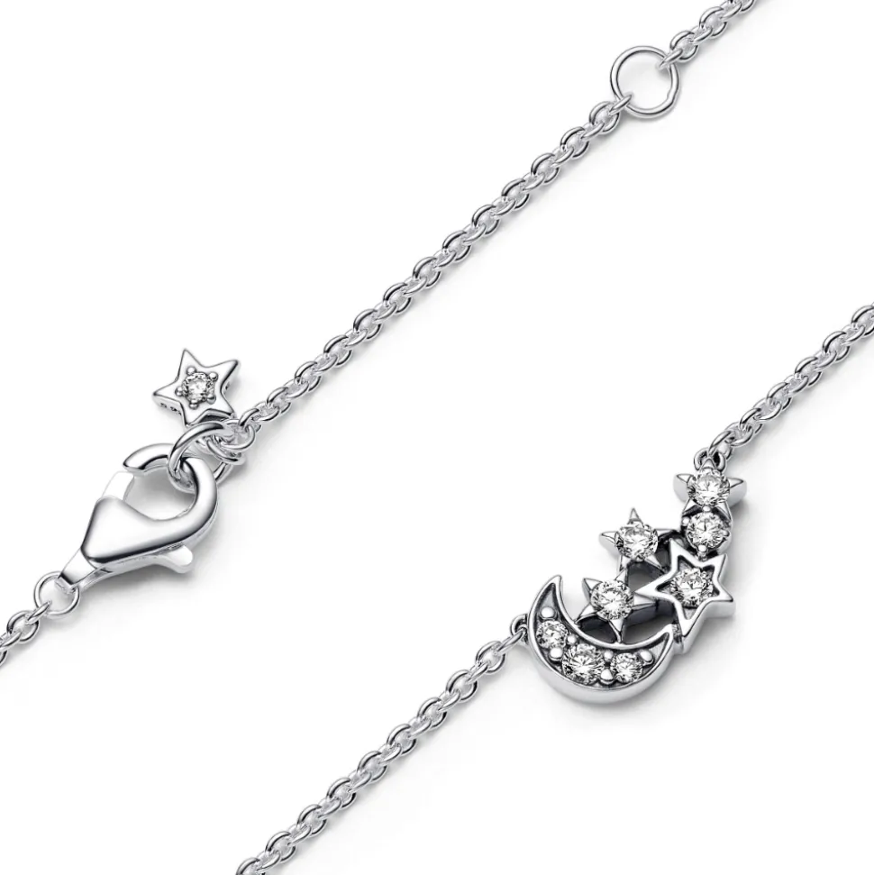 Pandora – Sparkling moon & star collier necklace