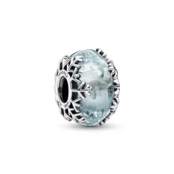 Pandora – Winter blue snowflake murano charm
