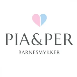 Pia&Per – Charms-armbånd i sølv med glassemalje, turkise hjerter