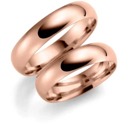 Rosè gull ring – 3,5 mm bredde