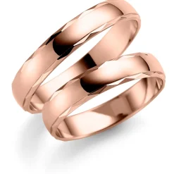 Rosè gull ring – 7 mm bredde