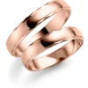 Rosè gull ring – 9 mm bredde