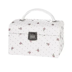 RS Design – Barneskrin i hvit med rosa blomster