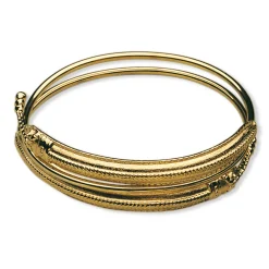 SAGA – Armring i 14k gult gull – Drage dobbel