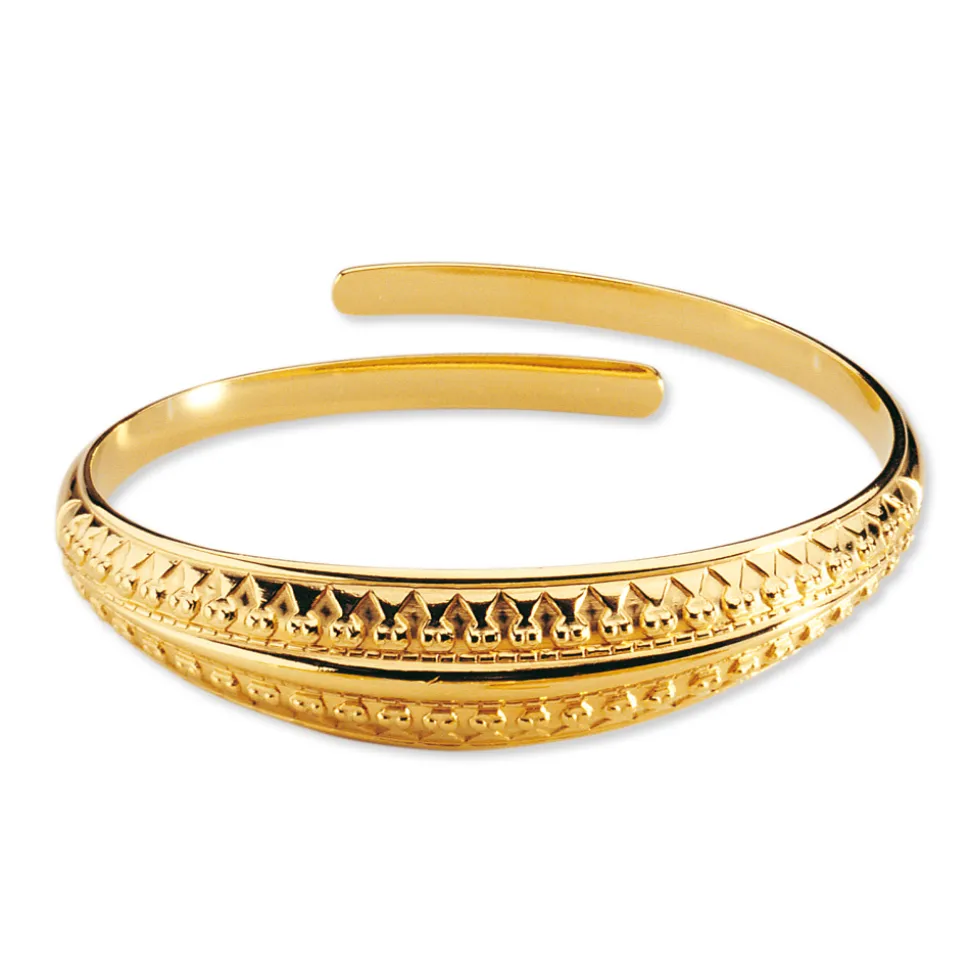 SAGA – Armring i 14k gult gull – Bord