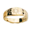 SAGA – Ring i 14k gult gull – Enkel