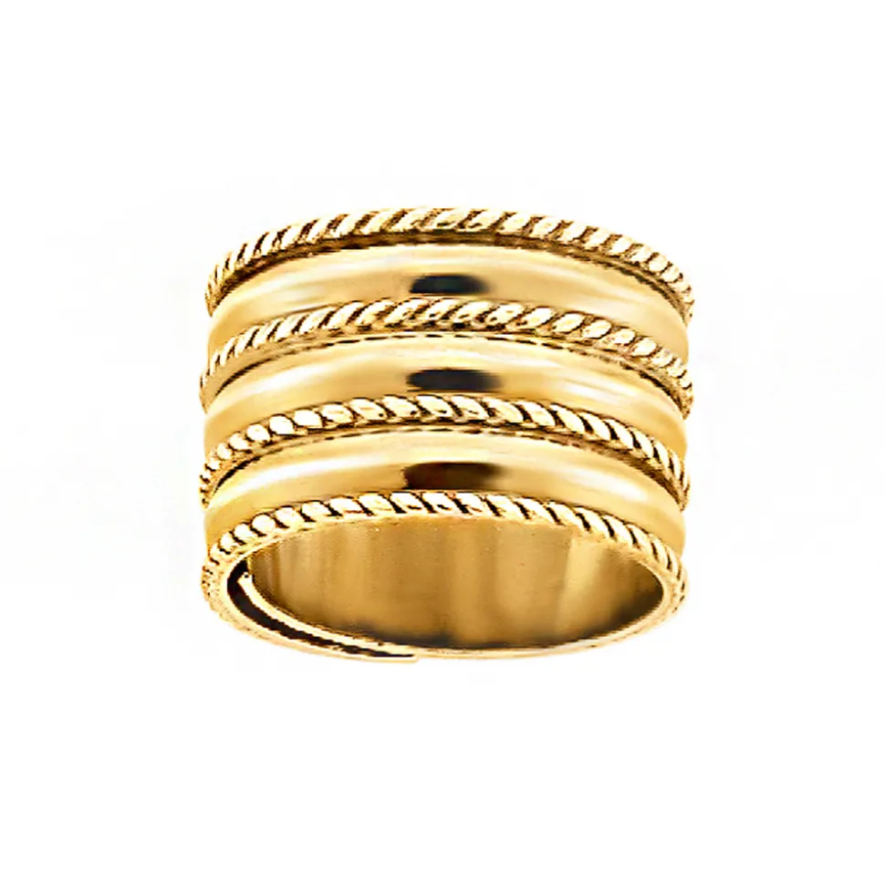 SAGA – Ring i 14k gult gull – Viking bred