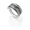 SAGA – Ring i oksidert sølv – Slange