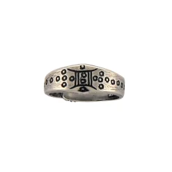 SAGA – Ring i oksidert sølv, enkel