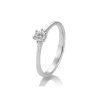 Saint Maurice – enstens diamantring i hvitt gull – 0,25 ct
