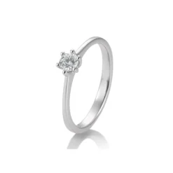 Saint Maurice – enstens diamantring i hvitt gull – 0,25 ct