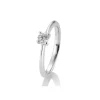 Saint Maurice – enstens diamantring i hvitt gull – 0,30 ct