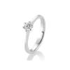 Saint Maurice – enstens diamantring i hvitt gull – 0,30 ct