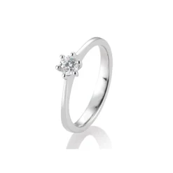 Saint Maurice – enstens diamantring i hvitt gull – 0,30 ct