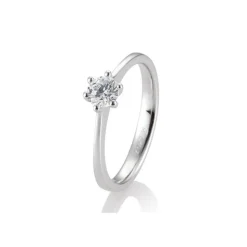 Saint Maurice – enstens diamantring i hvitt gull – 0,40 ct