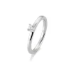Saint Maurice – Enstens diamantring i hvitt gull – 0,15 ct.