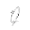 Saint Maurice – enstens diamantring i hvitt gull – 0,20 ct
