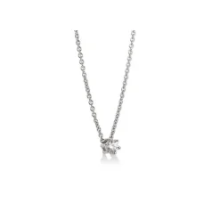 Saint Maurice – enstens diamantanheng i hvitt gull – 0,10 ct