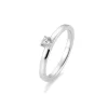 Saint Maurice – Enstens diamantring i hvitt gull – 0,25 ct.