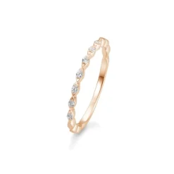 Saint Maurice – Eternity Fantasy Ring I Rose Gull Med Diamanter 0,105 ct