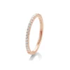 Saint Maurice – Eternity Ring I Rose Gull Med Diamanter 0,26 ct