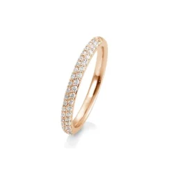Saint Maurice – Eternity Ring I Rose Gull Med Diamanter 0,30 ct