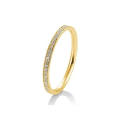 Saint Maurice – Eternity Ring I Gult Gull Med Diamanter 0,165 ct