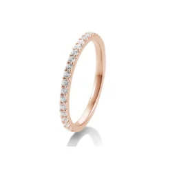 Saint Maurice – Eternity Ring I Rose Gull Med Diamanter 0,36 ct