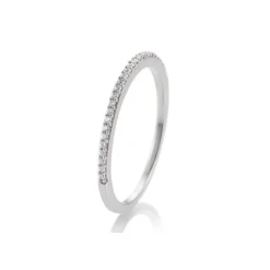 Saint Maurice – Eternity Ring I Hvitt Gull Med Diamanter 0,112 ct