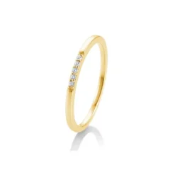Saint Maurice – Eternity Ring I Gult Gull Med Diamanter 0,038 ct