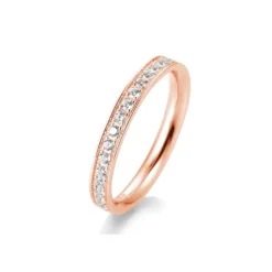 Saint Maurice – Eternity Ring I Rose Gull Med Diamanter 0,40 ct