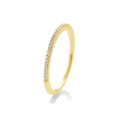 Saint Maurice – Eternity Ring I Gult Gull Med Diamanter 0,112 ct