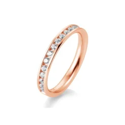 Saint Maurice – Eternity Ring I Rose Gull Med Diamanter 0,51 ct