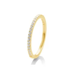Saint Maurice – Eternity Ring I Gult Gull Med Diamanter 0,26 ct