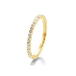 Saint Maurice – Eternity Ring I Gult Gull Med Diamanter 0,36 ct