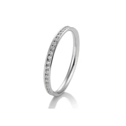 Saint Maurice – Eternity Ring I Hvitt Gull Med Diamanter 0,26 ct
