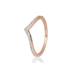 Saint Maurice – Eternity V Ring I Rose Gull Med Diamanter 0,125 ct