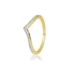 Saint Maurice – Eternity V Ring I Gult Gull Med Diamanter 0,125 ct