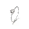 Saint Maurice – Fantasy Circle Pavé Ring i hvitt gull med diamanter 0,22 ct.