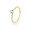 Saint Maurice – Kulering I Gult Gull Med Diamant 0,20 ct