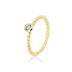 Saint Maurice – Kulering I Gult Gull Med Diamant 0,20 ct