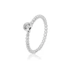 Saint Maurice – Kulering I Hvitt Gull Med Diamant 0,15 ct